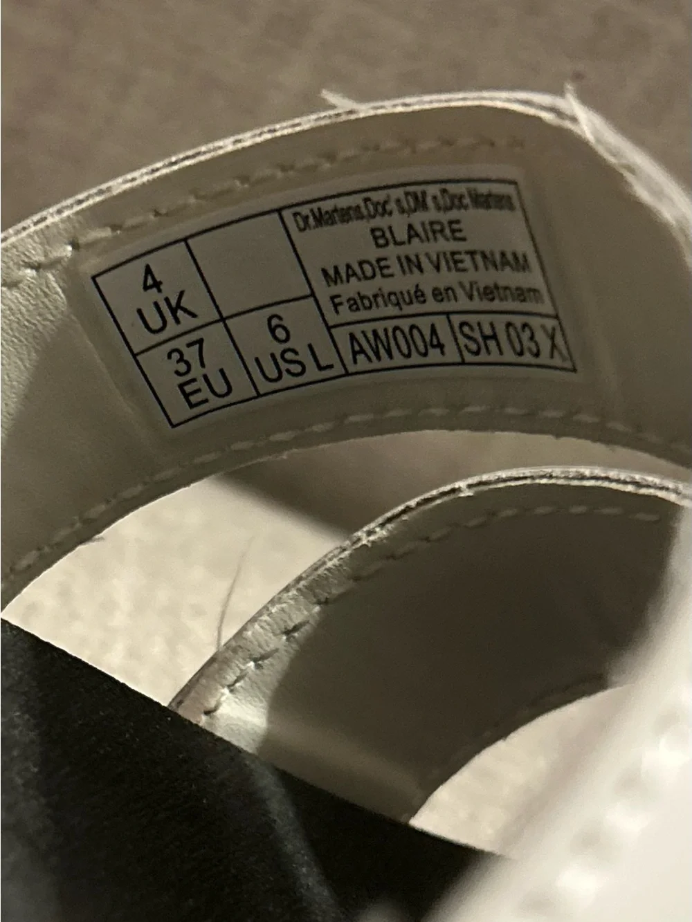 Dr. Martens white strappy